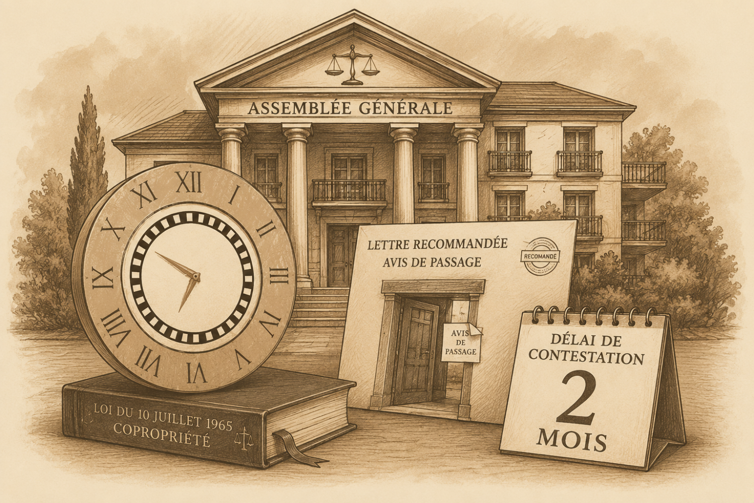Assemblée générale de copropriété : deux mois pour agir… pas un jour de plus